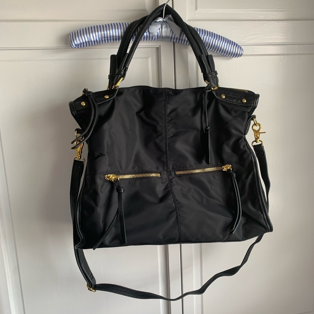 Black nylon Steve Madden shoulder bag
